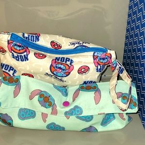 Stitch makeup bag with Stitch snap purse